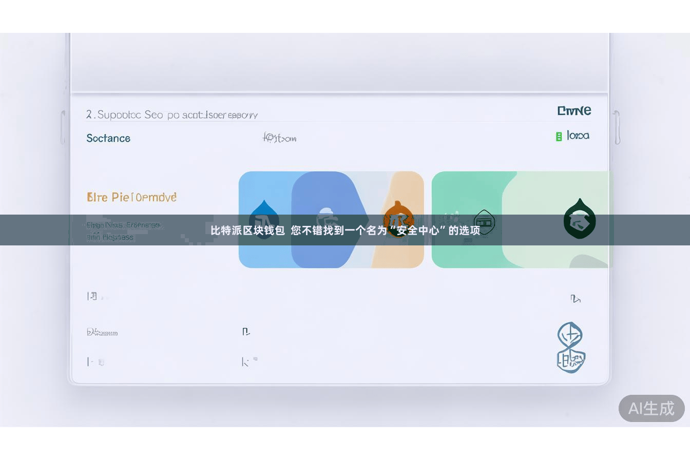 比特派区块钱包 您不错找到一个名为“安全中心”的选项