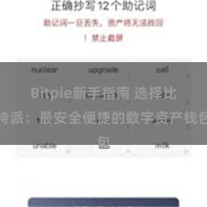 Bitpie新手指南 选择比特派：最安全便捷的数字资产钱包