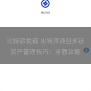 比特派提现 比特派钱包多链资产管理技巧：全面攻略