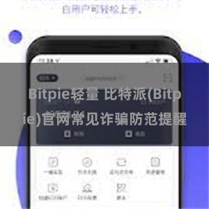 Bitpie轻量 比特派(Bitpie)官网常见诈骗防范提醒