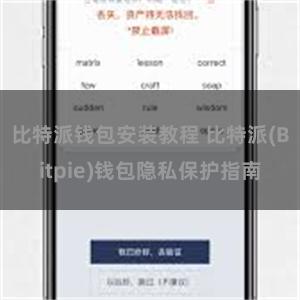 比特派钱包安装教程 比特派(Bitpie)钱包隐私保护指南