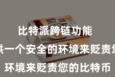 比特派跨链功能  为您提供一个安全的环境来贬责您的比特币