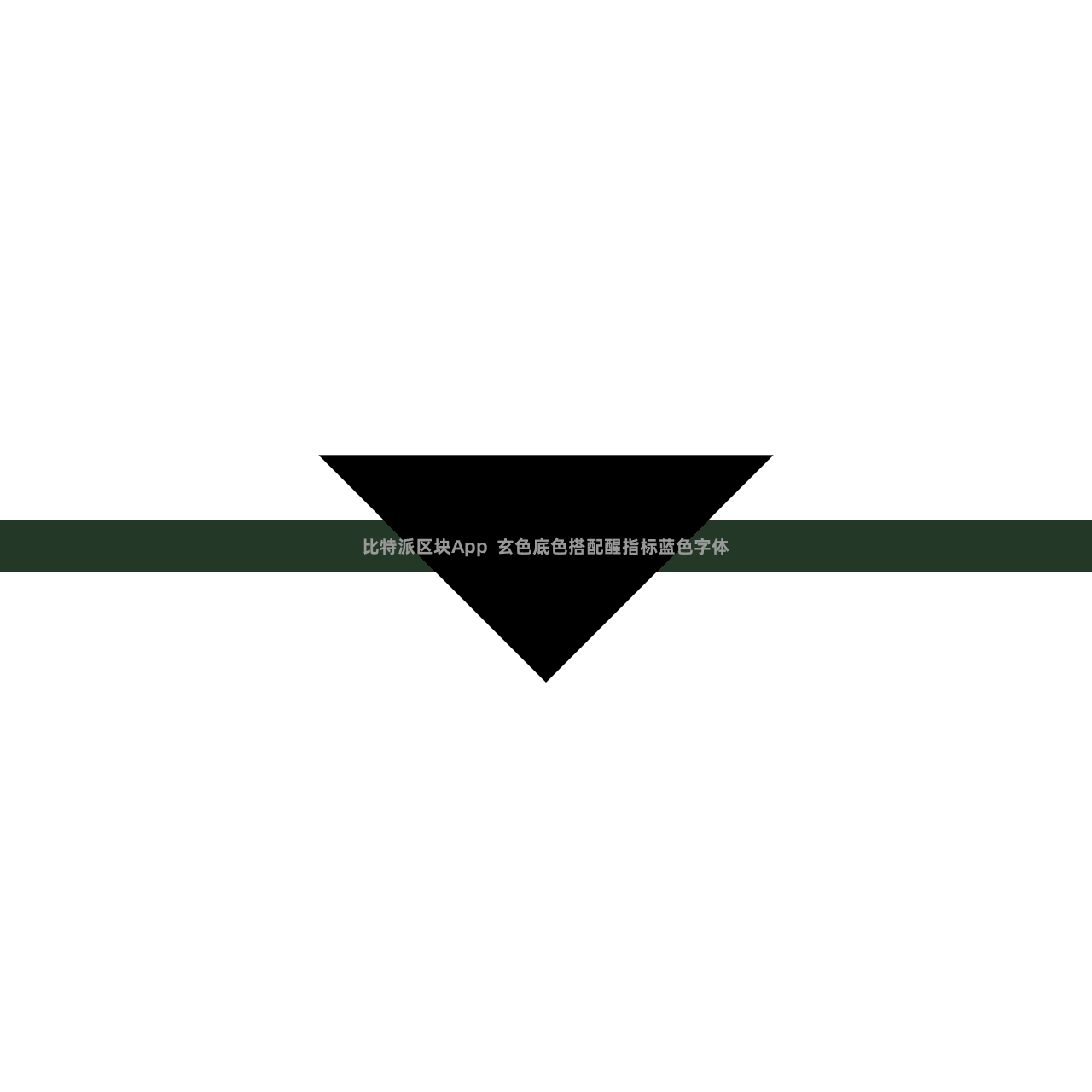 比特派区块App  玄色底色搭配醒指标蓝色字体